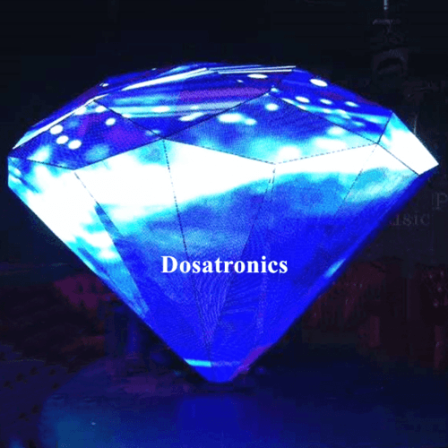 Daxili LED Ekran Diamond Forma Xüsusi DJ Səhnə LED Ekranı