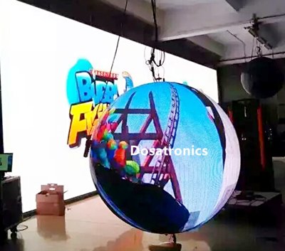 LED Ball Display Diameter 2M Indoor Spherical LED Screen Customized LED Ball (1)