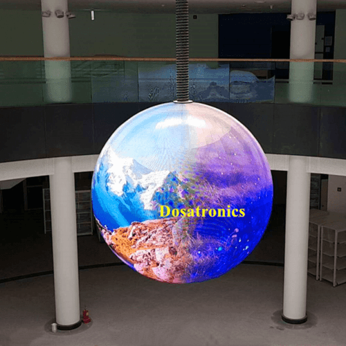 Schermo LED sferico dell'interno del diametro 2M dell'esposizione della sfera del LED Palla LED su misura